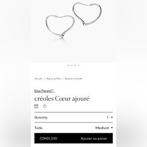 🪩 Authentic Tiffany & co Elsa Peretti earrings 🪩